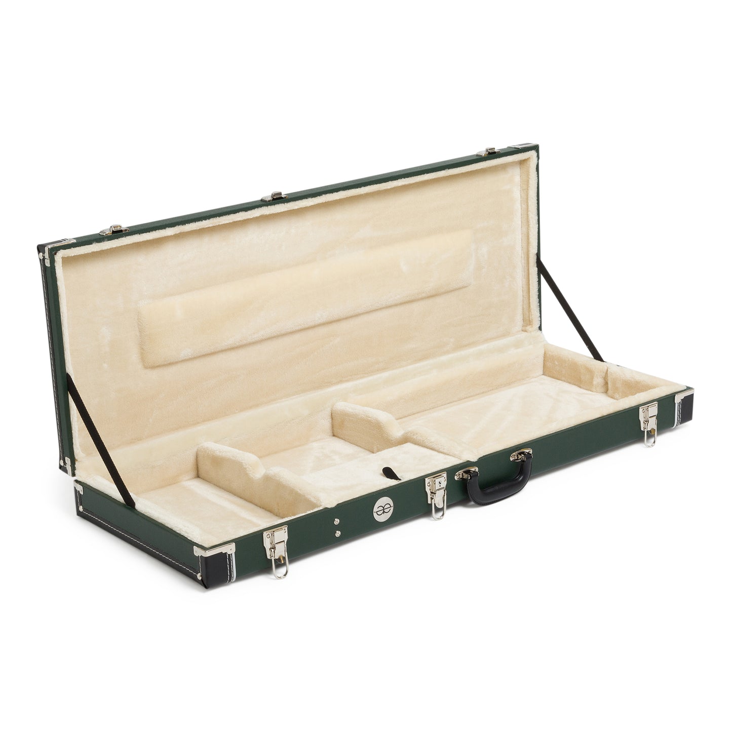 Allen Eden British Race Green Guitar Case w/ Cream Interior for Strat/Tele Styles