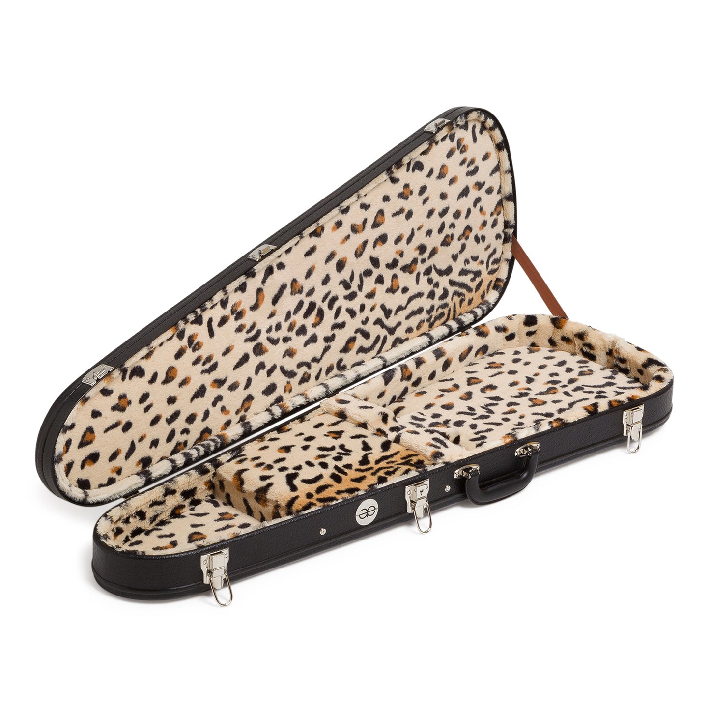 Teardrop Black Tolex & Leopard Plush for Strat/Tele Styles