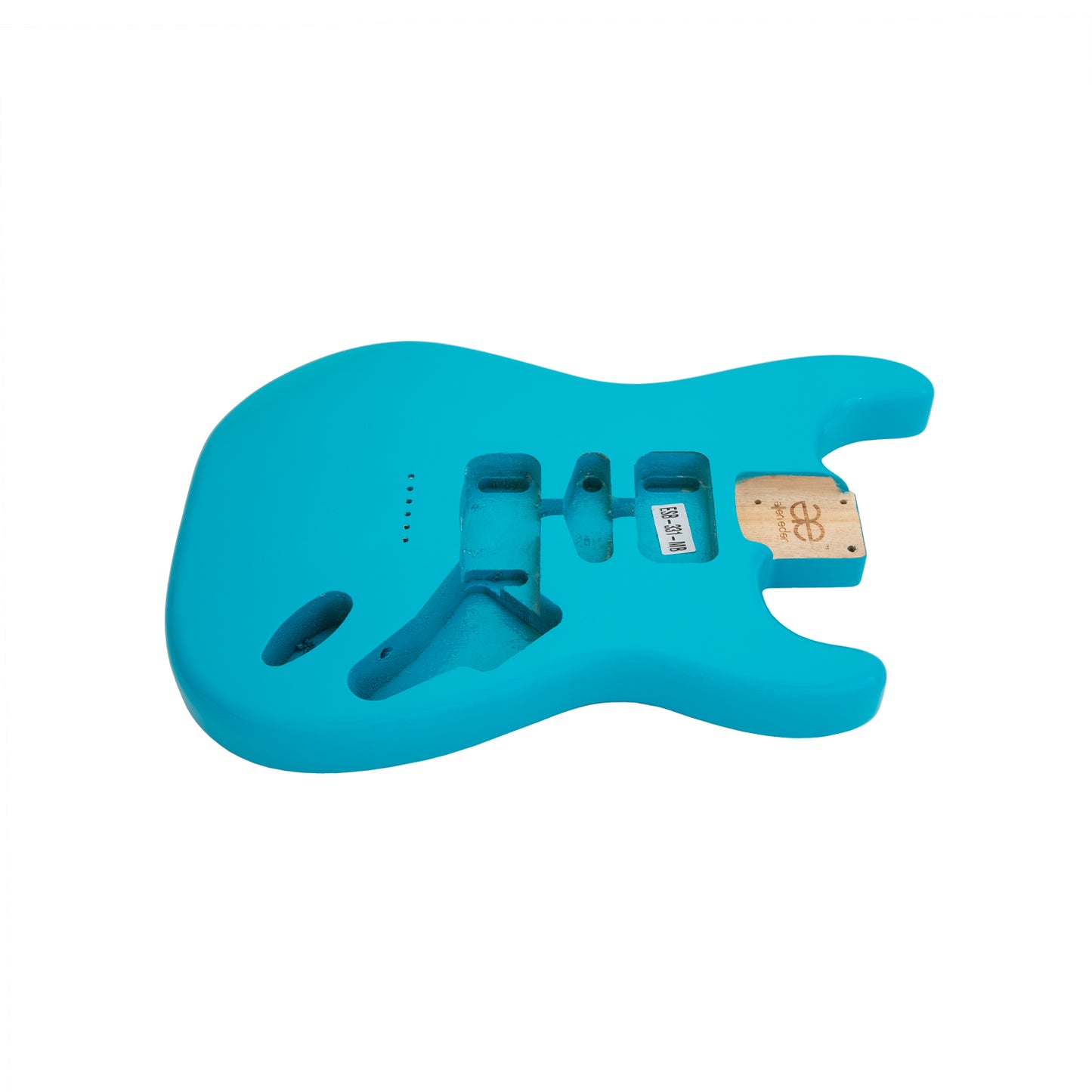 AE Guitars® S-Style Paulownia Replacement Guitar Body Miami Blue