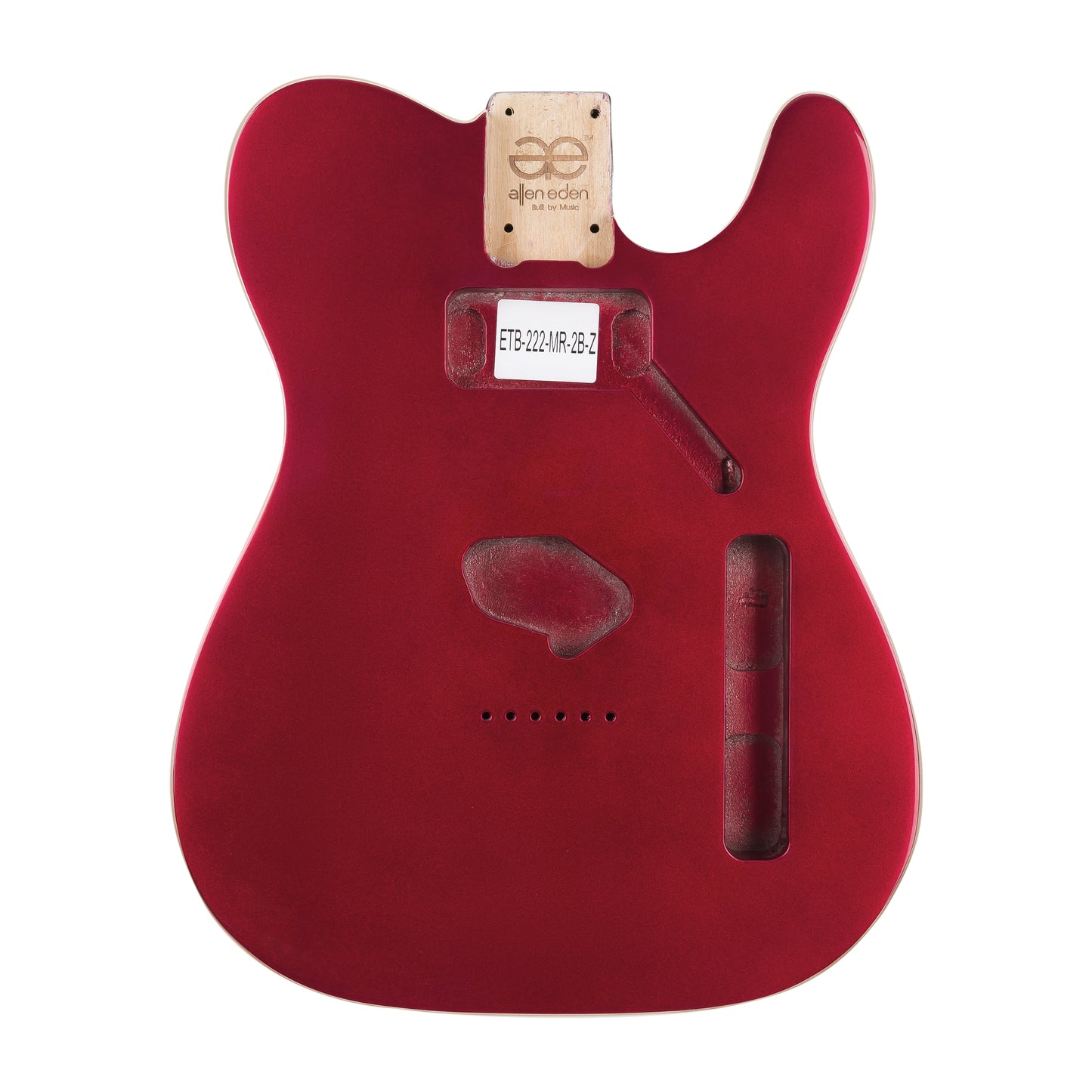 AE Guitars® T-Style Alder Replacement Guitar Body Metallic Red with Binding