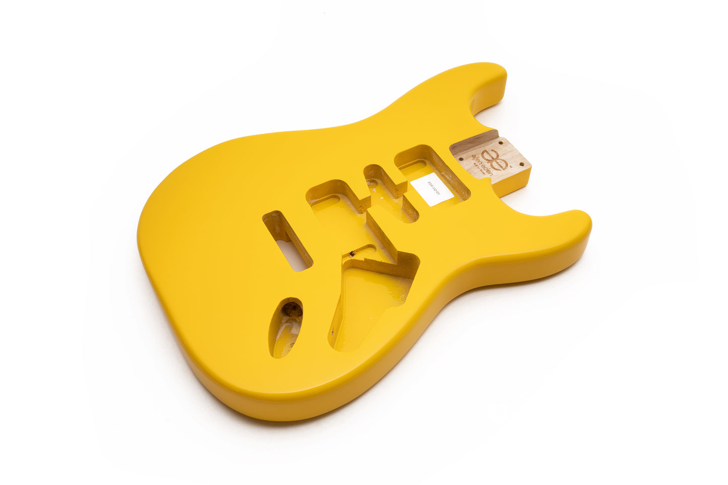 AE Guitars® S-Style Paulownia Replacement Guitar Body Graffiti Yellow