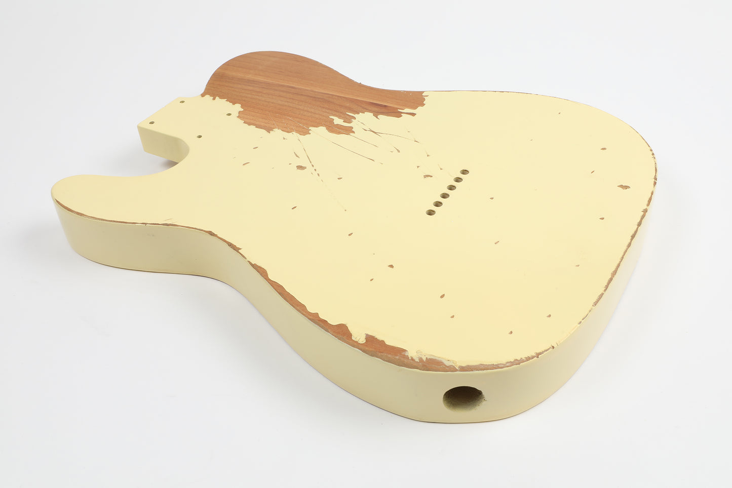AE Guitars® T-Style Alder Replacement Guitar Body Relic Nitro Top Vintage White