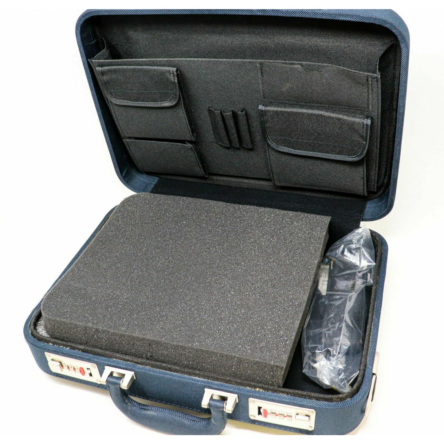 4 Microphone Carrying Case Mic Instrument Storage Portable Flight Box Blue Color