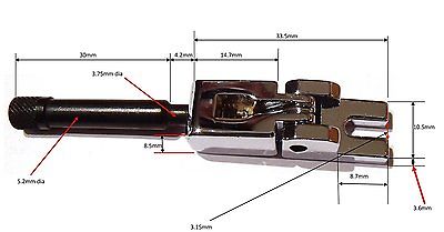 Tremolo Bridge Saddles Chrome