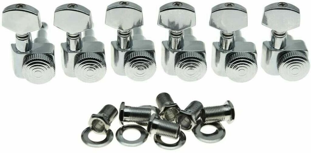 Wilkinson Locking Guitar Tuners 6 In-Line JN07 - Chrome