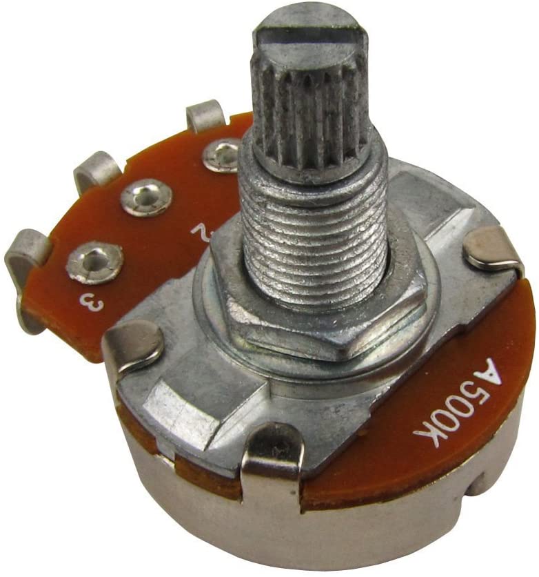 A500K Volume Tone Audio Pot Potentiometer Short Shaft (2 pack)