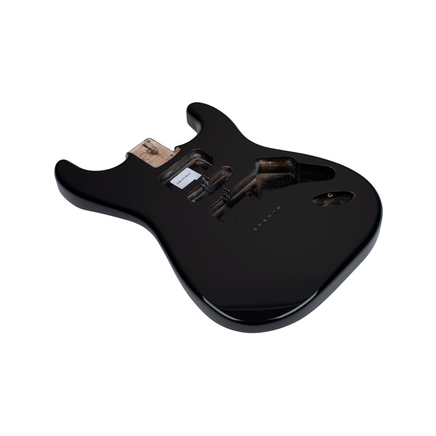 AE Guitars® S-Style Alder Replacement Guitar Body Black