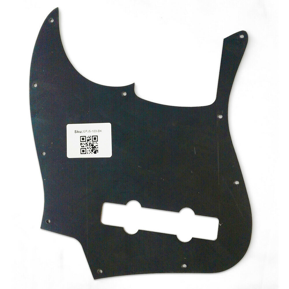 American Standard 5-String Jazz Bass Pickguard 3-Ply Black