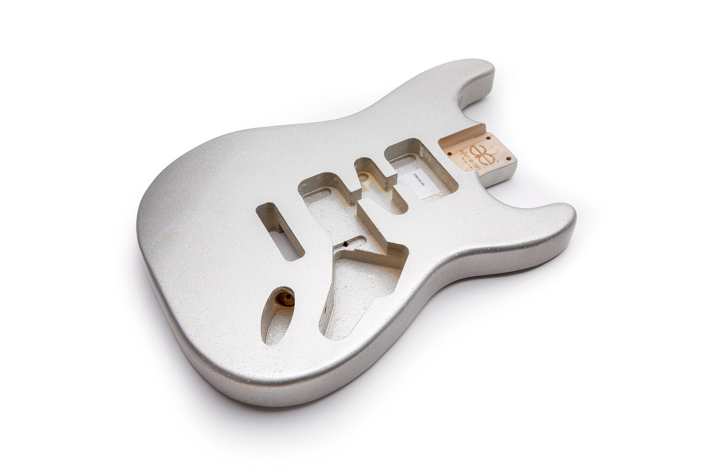 AE Guitars® S-Style Paulownia Replacement Guitar Body Silver Flake