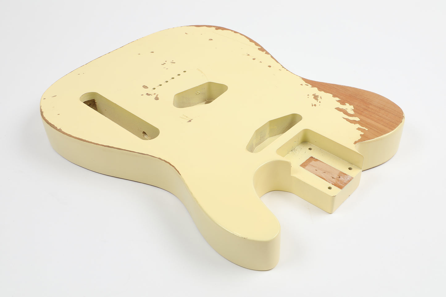 AE Guitars® T-Style Alder Replacement Guitar Body Relic Nitro Top Vintage White