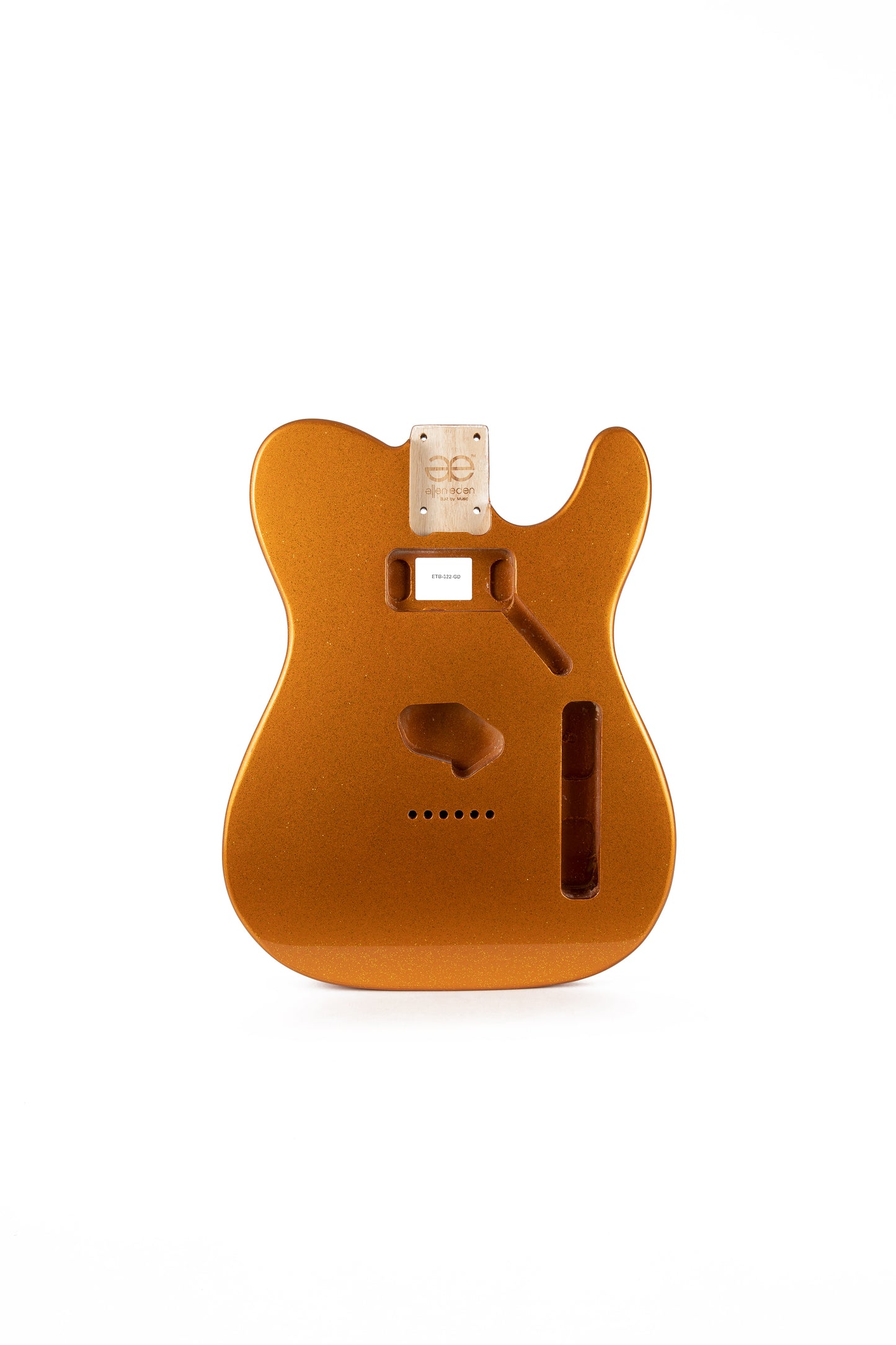 AE Guitars® T-Style Paulownia Replacement Guitar Body Gold Flake