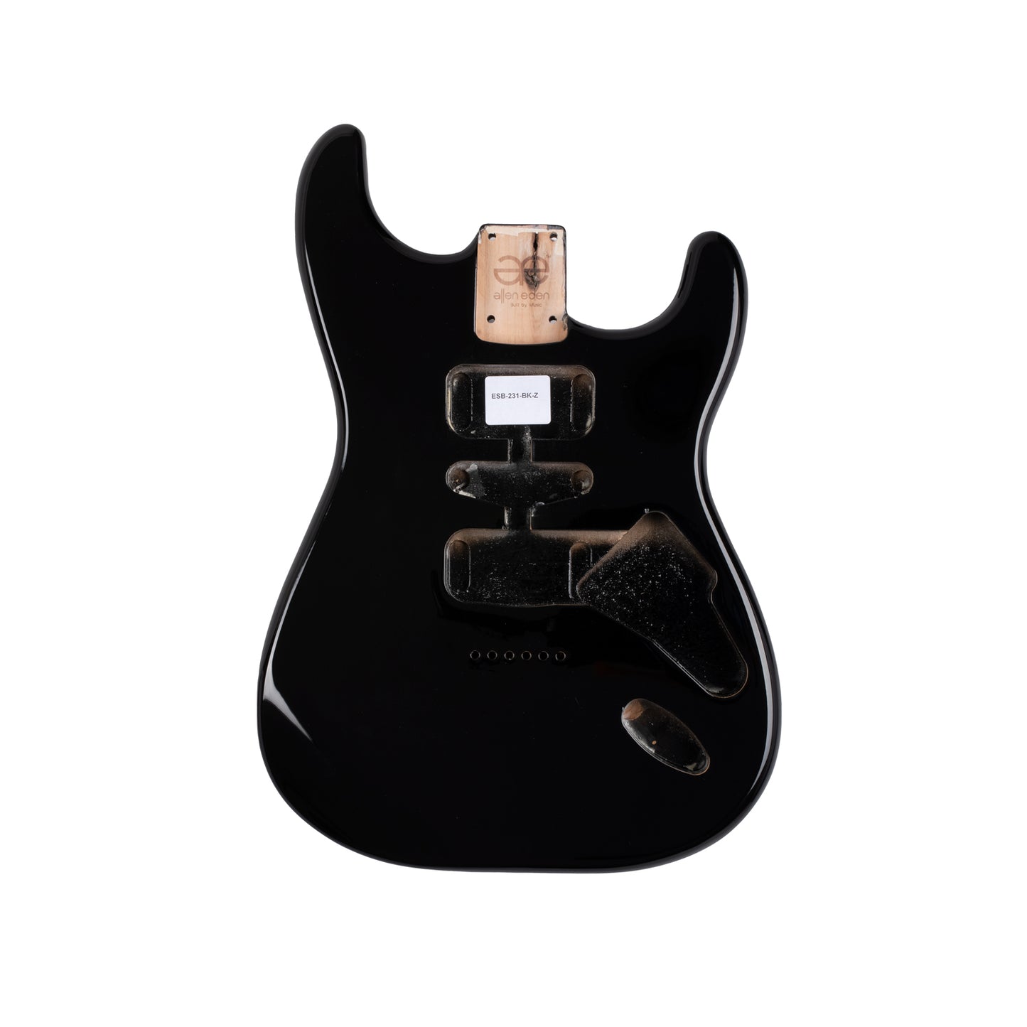 AE Guitars® S-Style Alder Replacement Guitar Body Black