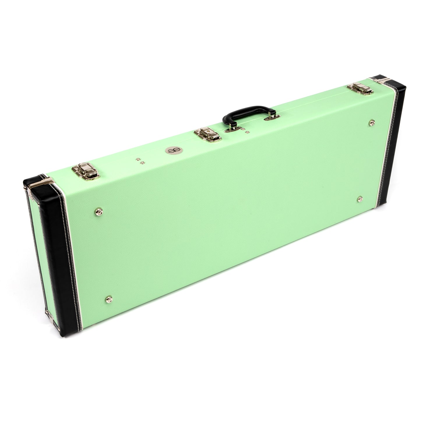Allen Eden Seafoam Green Tolex/Black Interior Hard Shell Guitar Case