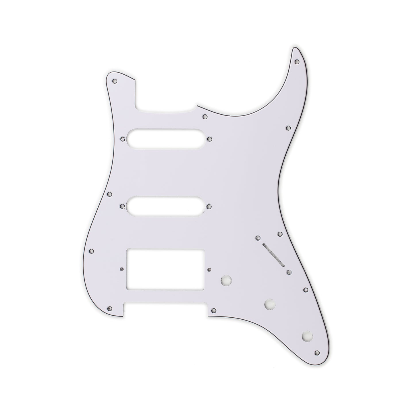 AE Guitars® SSH Strat 3-PLY W/B/W White Pickguard