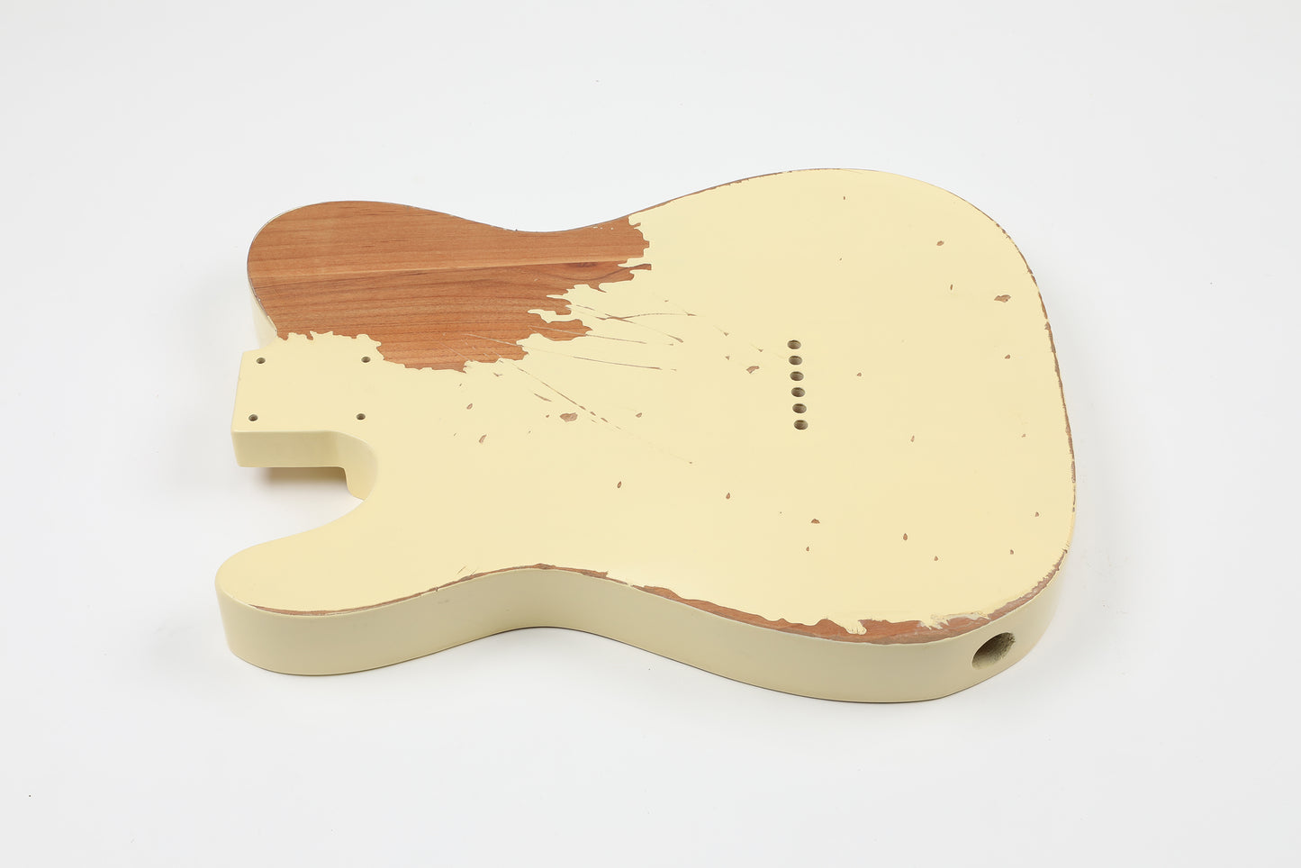 AE Guitars® T-Style Alder Replacement Guitar Body Relic Nitro Top Vintage White