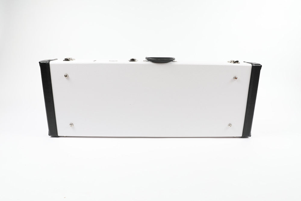 Allen Eden White Hard Shell Guitar Case for Strat / Tele Styles
