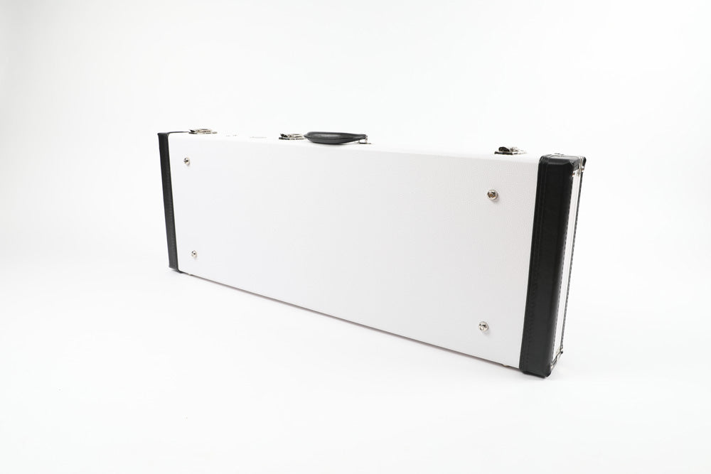 Allen Eden White Hard Shell Guitar Case for Strat / Tele Styles