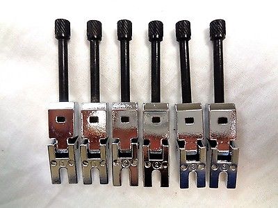 Tremolo Bridge Saddles Chrome