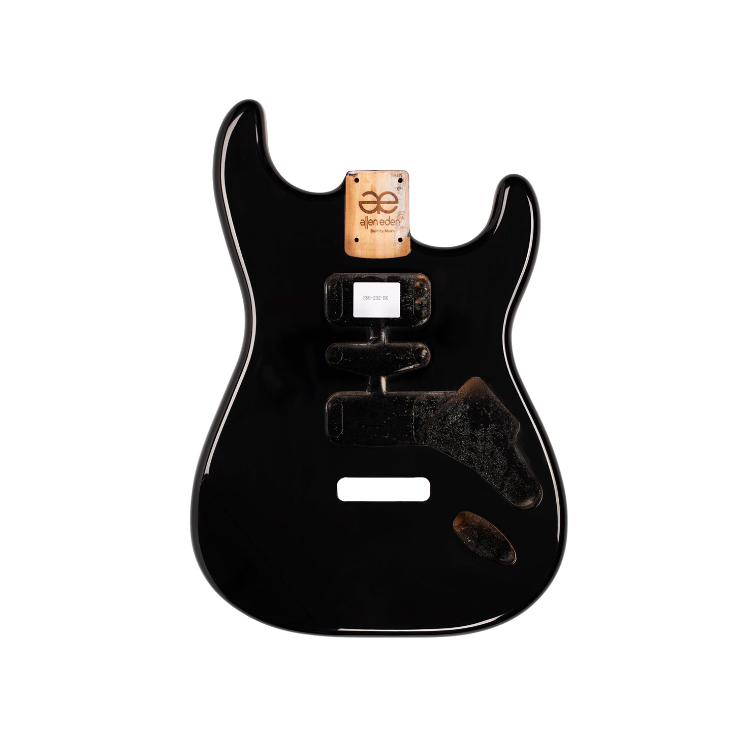 AE Guitars® S-Style Alder Replacement Guitar Body Black