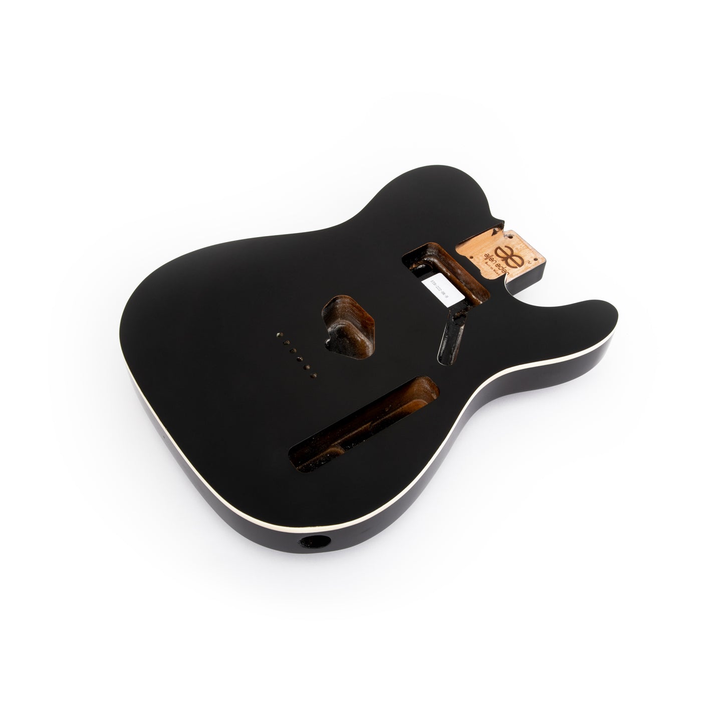 AE Guitars® T-Style Alder Replacement Guitar Body Black with Binding