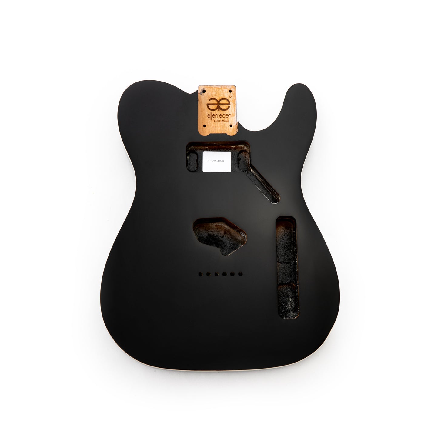 AE Guitars® T-Style Alder Replacement Guitar Body Black with Binding
