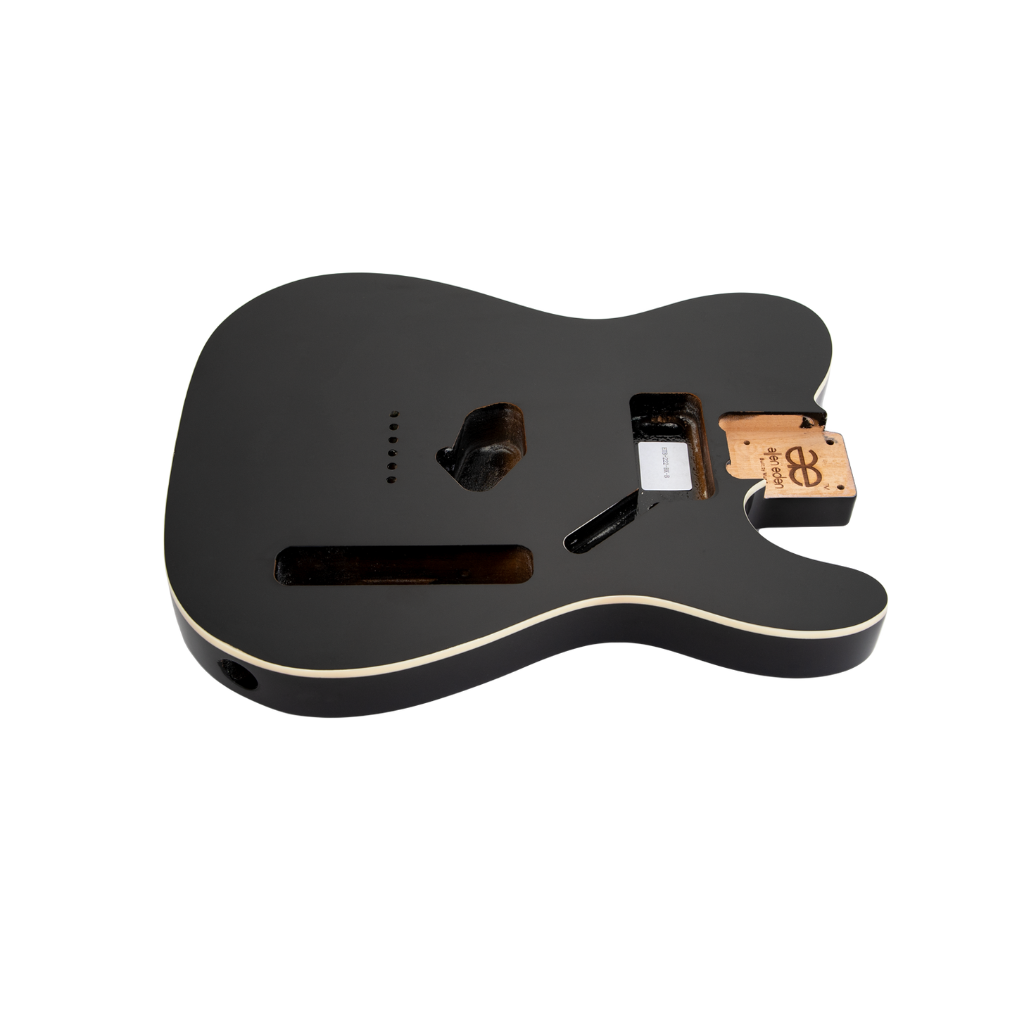 AE Guitars® T-Style Alder Replacement Guitar Body Black with Binding