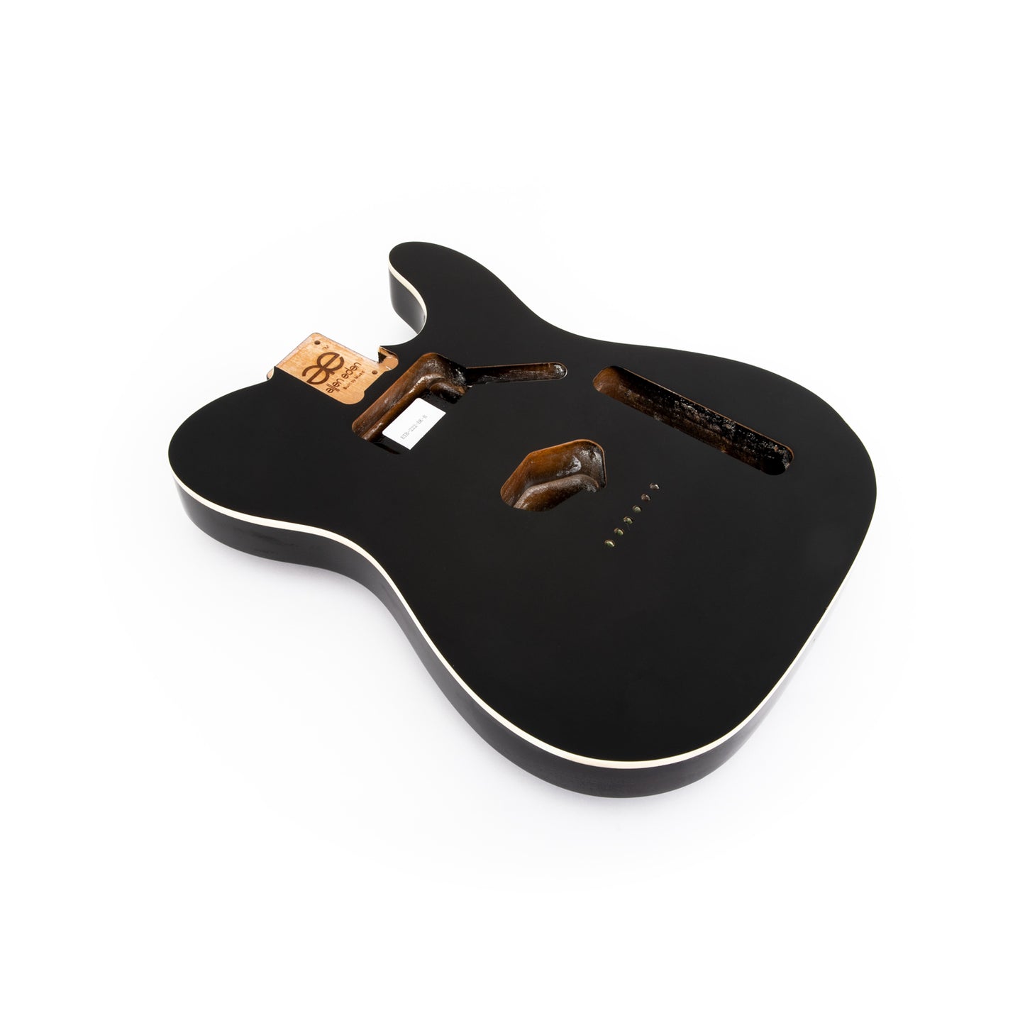 AE Guitars® T-Style Alder Replacement Guitar Body Black with Binding