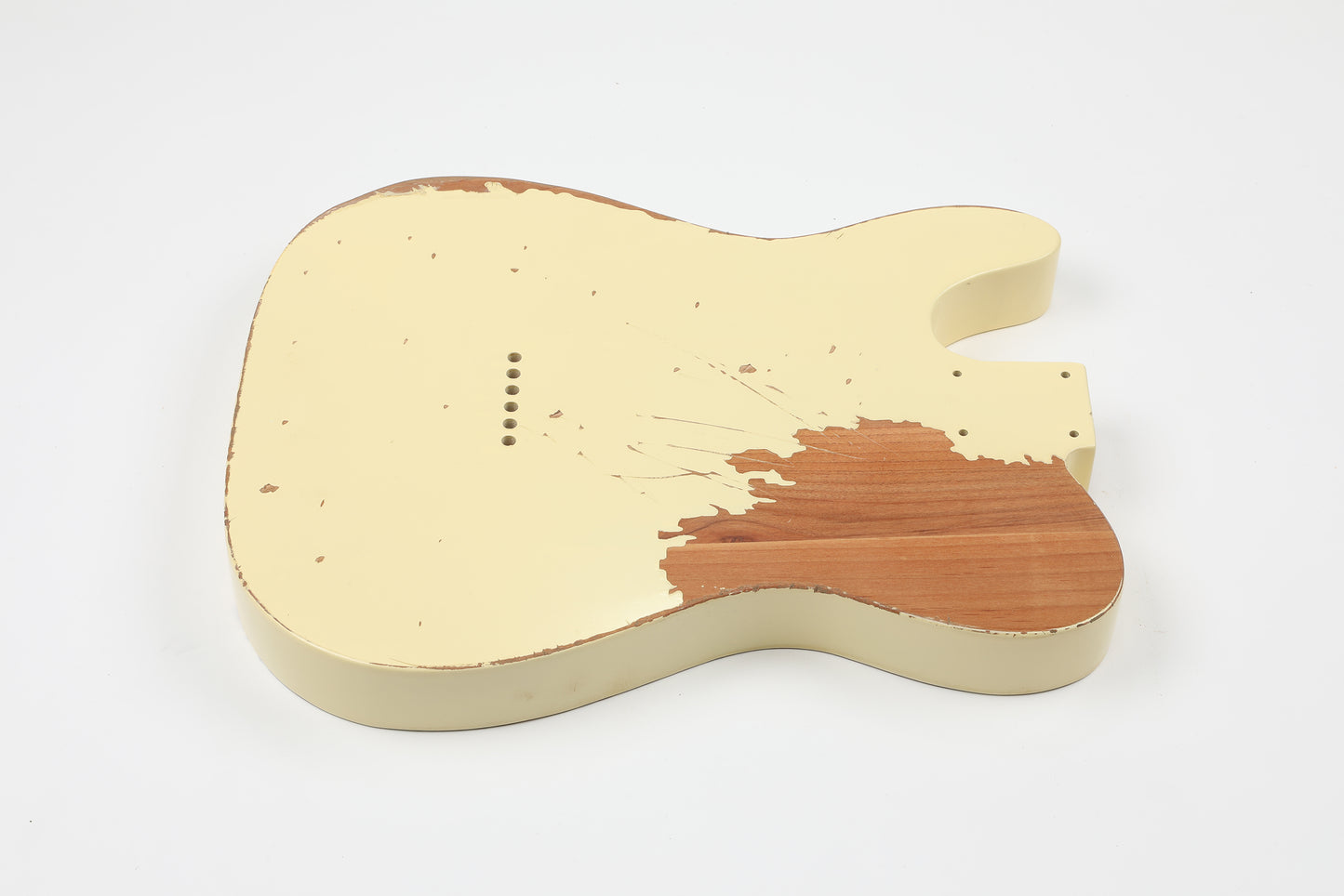 AE Guitars® T-Style Alder Replacement Guitar Body Relic Nitro Top Vintage White