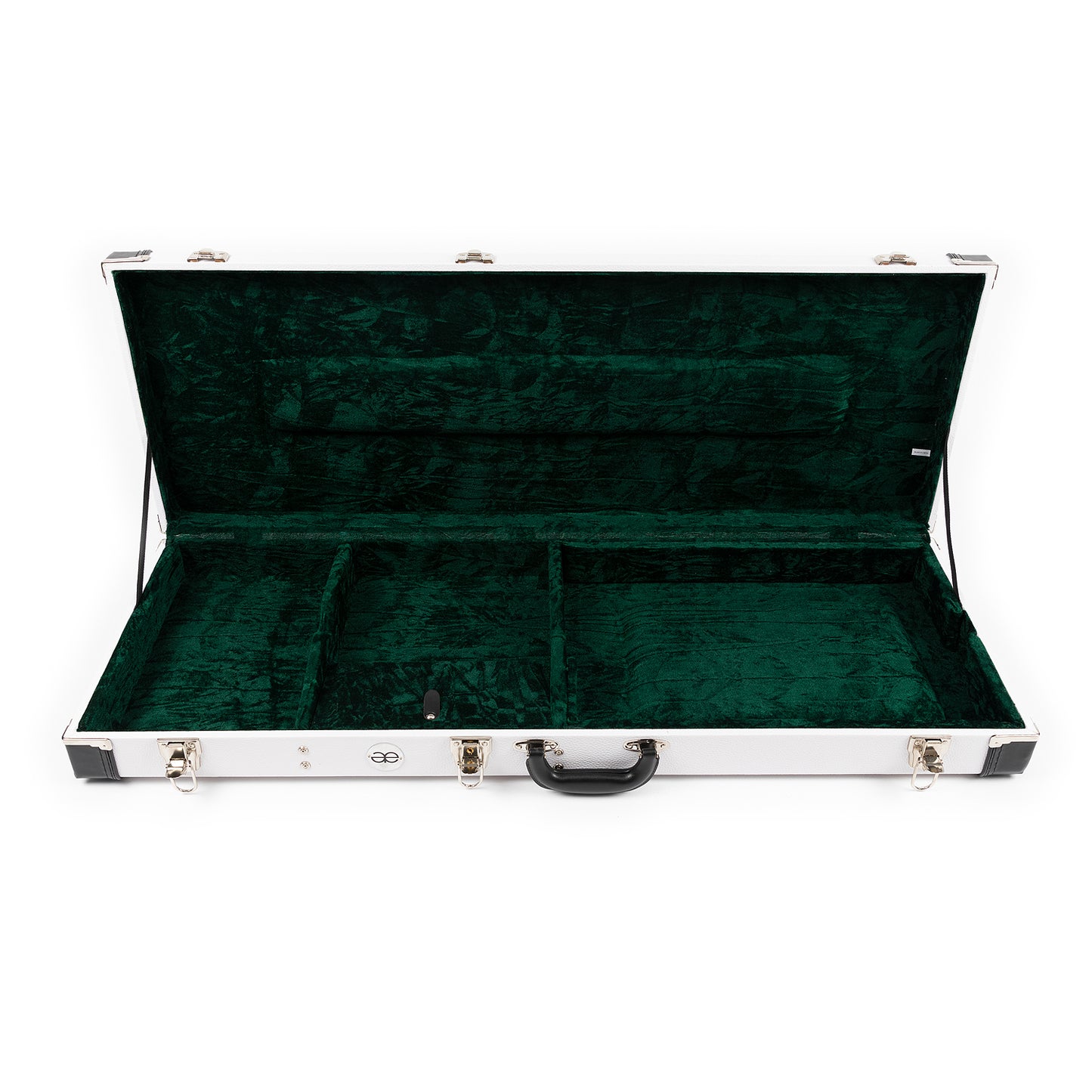 Allen Eden White Hard Shell Guitar Case for Strat / Tele Styles