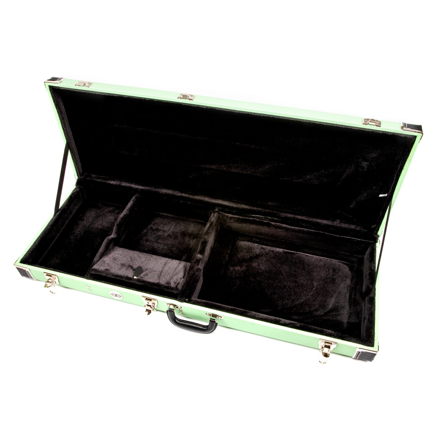 Allen Eden Seafoam Green Tolex/Black Interior Hard Shell Guitar Case