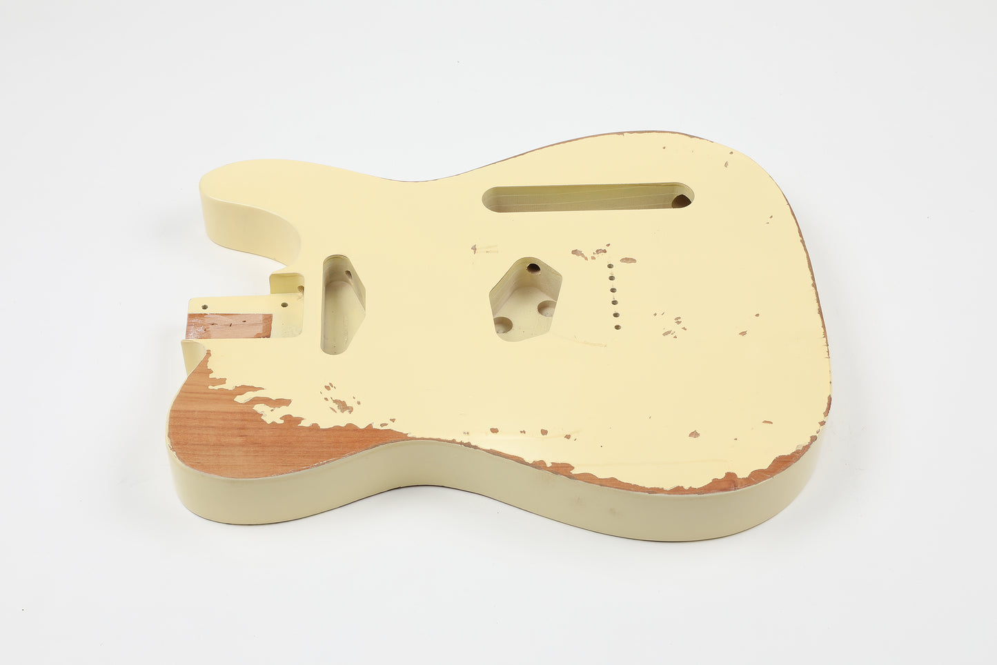 AE Guitars® T-Style Alder Replacement Guitar Body Relic Nitro Top Vintage White