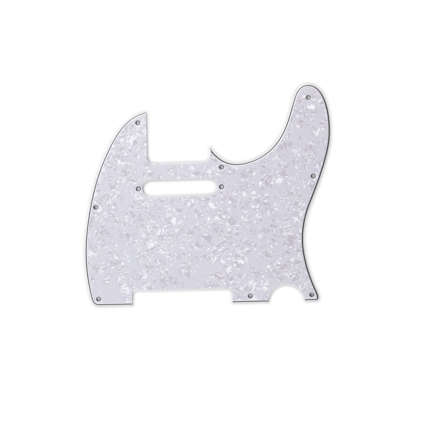 AE Guitars® S Tele 3-PLY WP/B/W White Pearl Pickguard