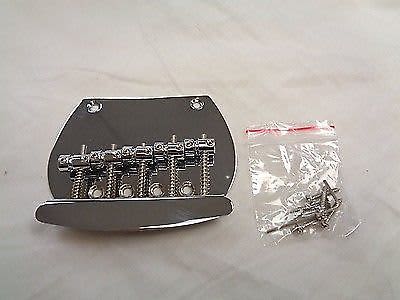 Chrome 5 String Bass Guitar Bridge for Music Man Style Bass