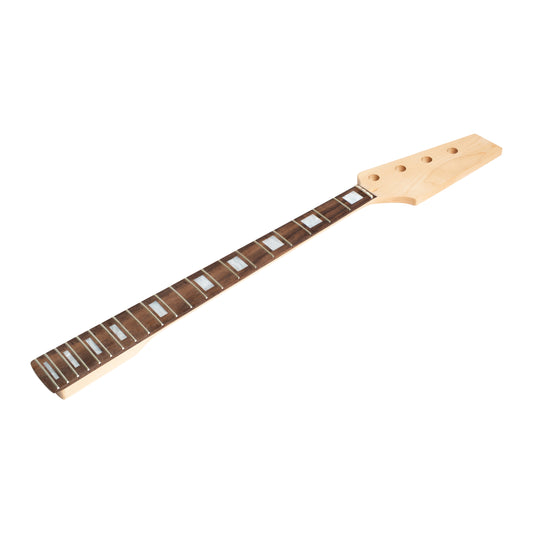 AE Guitars® Short Scale Bass Neck Rosewood Block Inlay