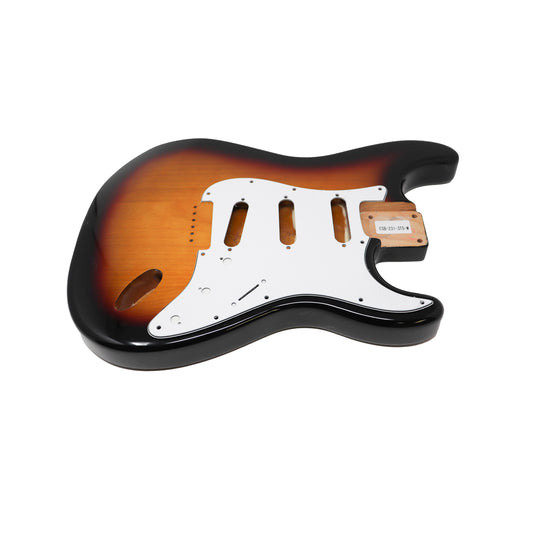 AE Guitars® S-Style Alder Replacement Guitar Body 3 Tone Sunburst