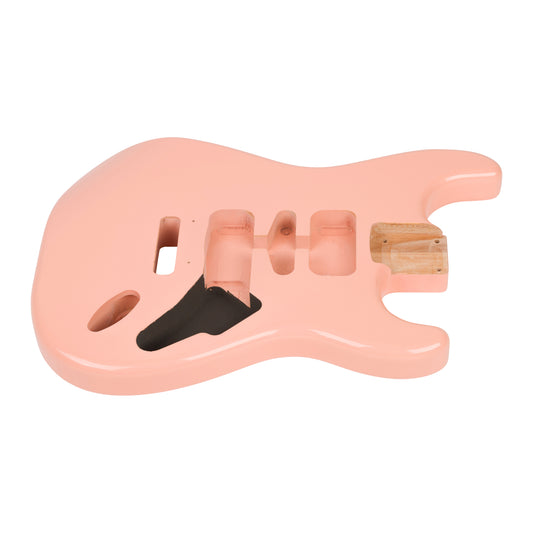 AE Guitars® S-Style Alder Replacement Guitar Body Shell Pink Nitro