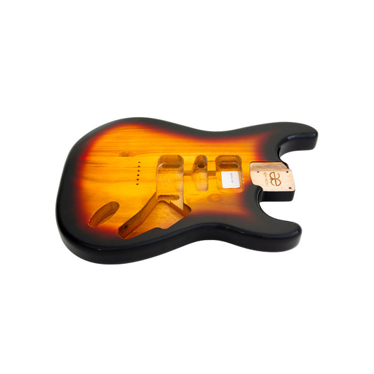 AE Guitars® S-Style Paulownia Replacement Guitar Body 3-Tone Sunburst