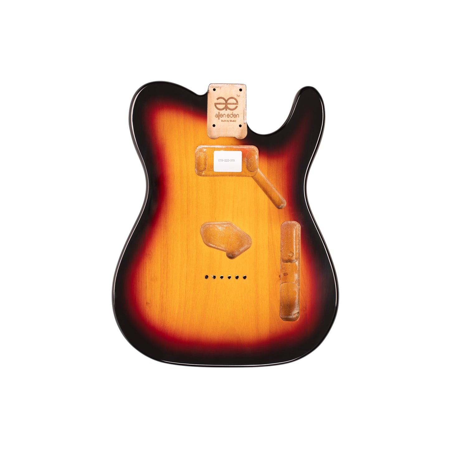 AE Guitars® T-Style Alder Replacement Guitar Body 3 Tone Sunburst