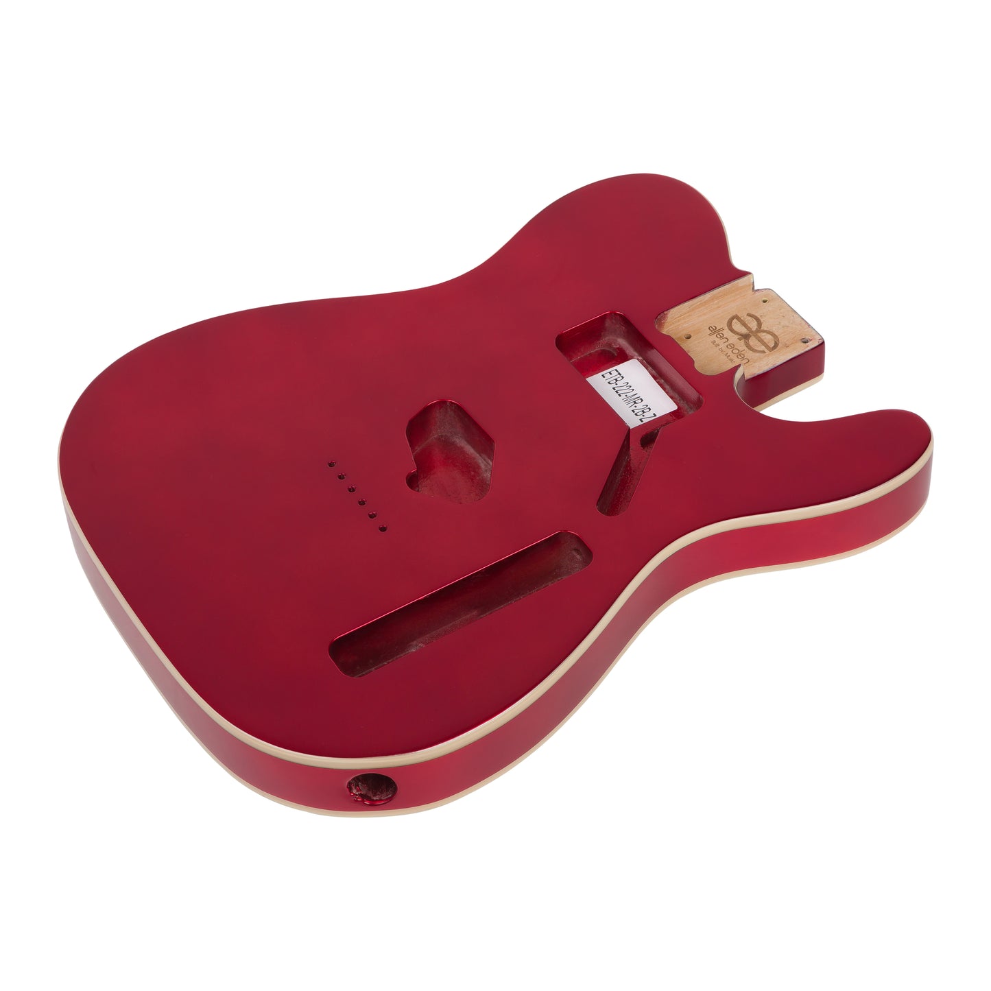 AE Guitars® T-Style Alder Replacement Guitar Body Metallic Red with Binding