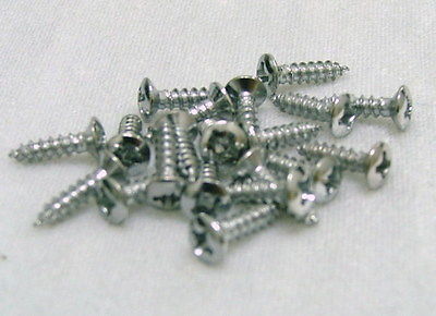 Chrome Guitar Pickguard Hardware Screw Set (12 pcs)