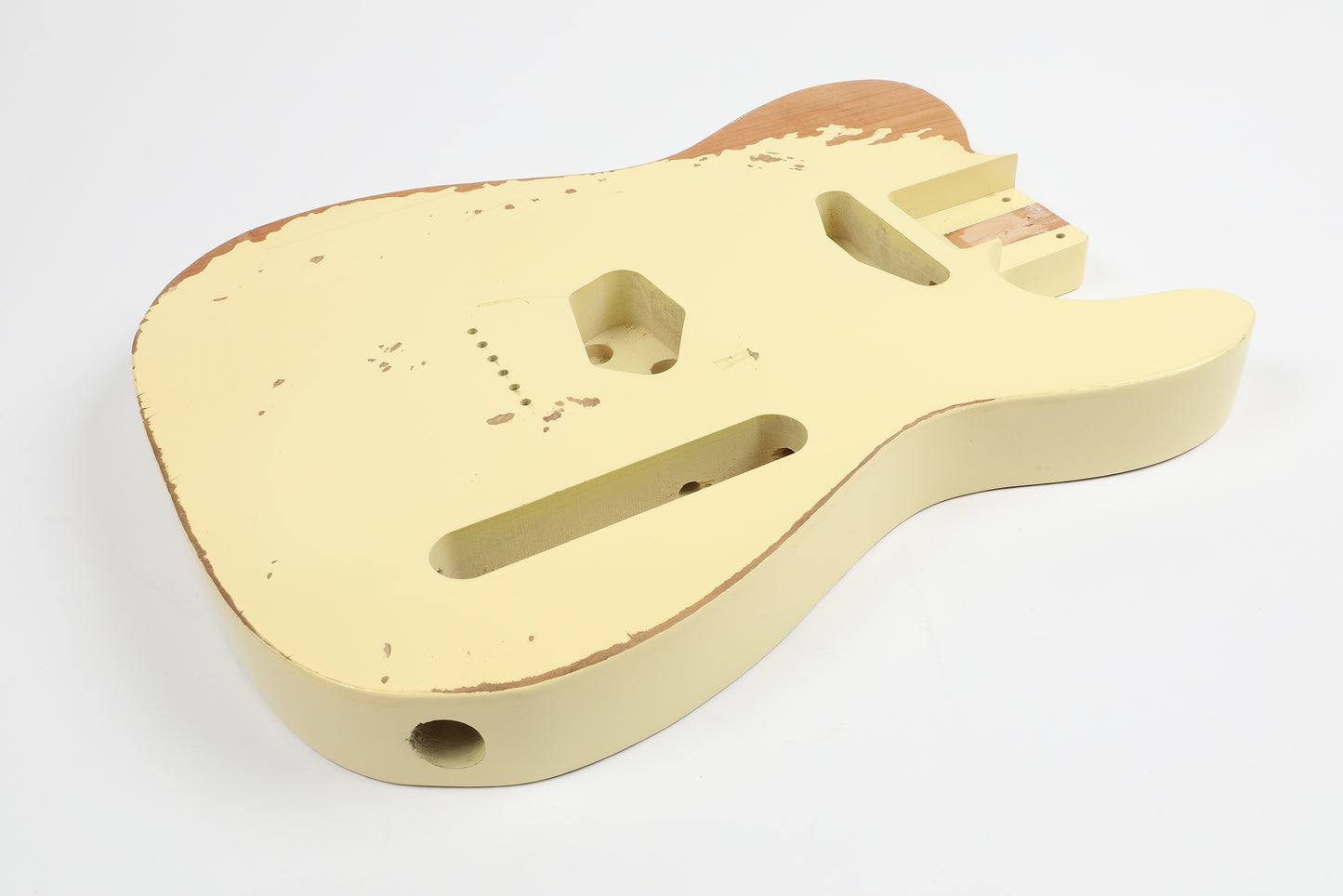 AE Guitars® T-Style Alder Replacement Guitar Body Relic Nitro Top Vintage White