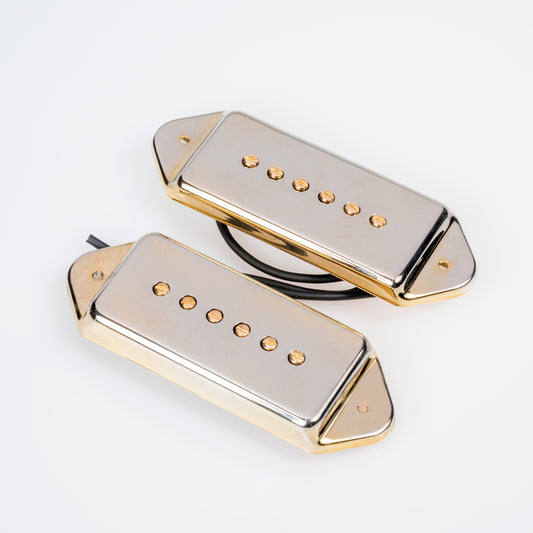 Artec Alnico 5 P90 Dog Ear Arched Pickup Set Gold