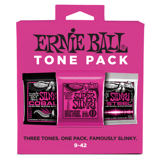 Ernie Ball Super Slinky Electric Tone Pack - 9-42 Gauge
