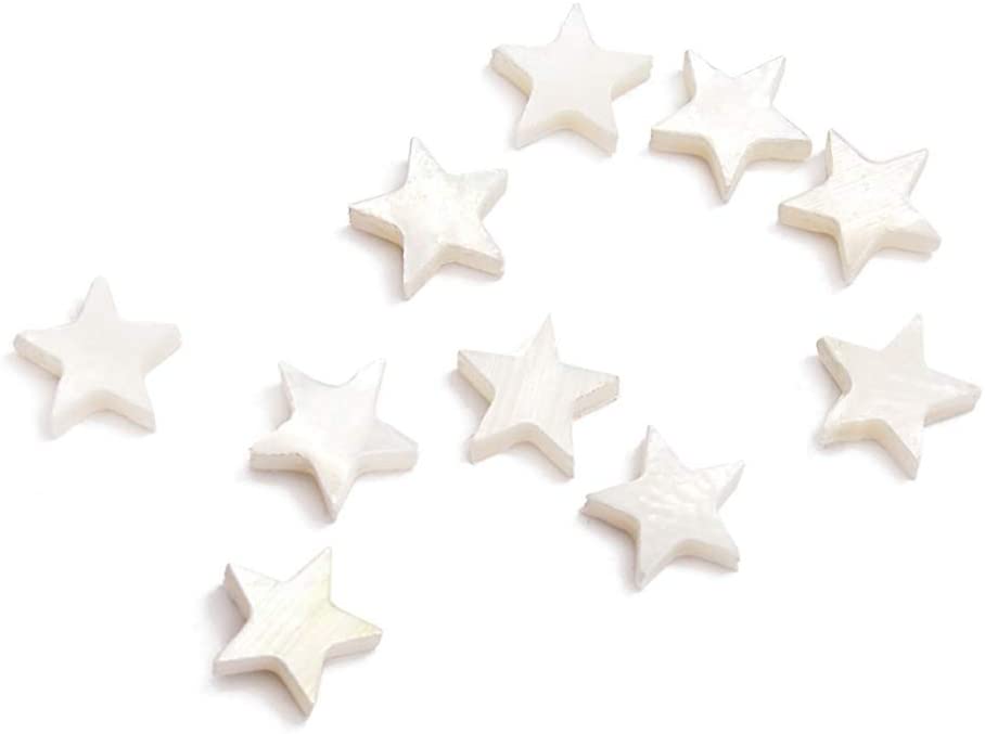 Mother of Pearl -Star Inlays 7mm (Set of 10)