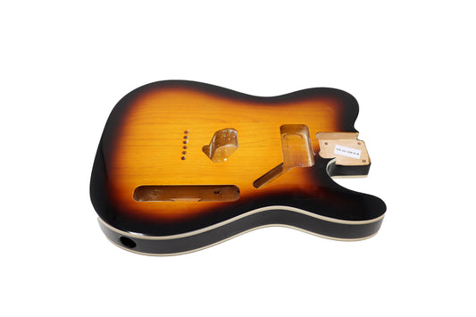 AE Guitars® T-Style Alder Replacement Guitar Body Dark Sunburst with Binding