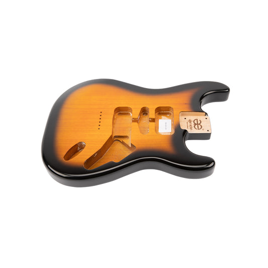 AE Guitars® S-Style Alder Replacement Guitar Body 2 Tone Sunburst