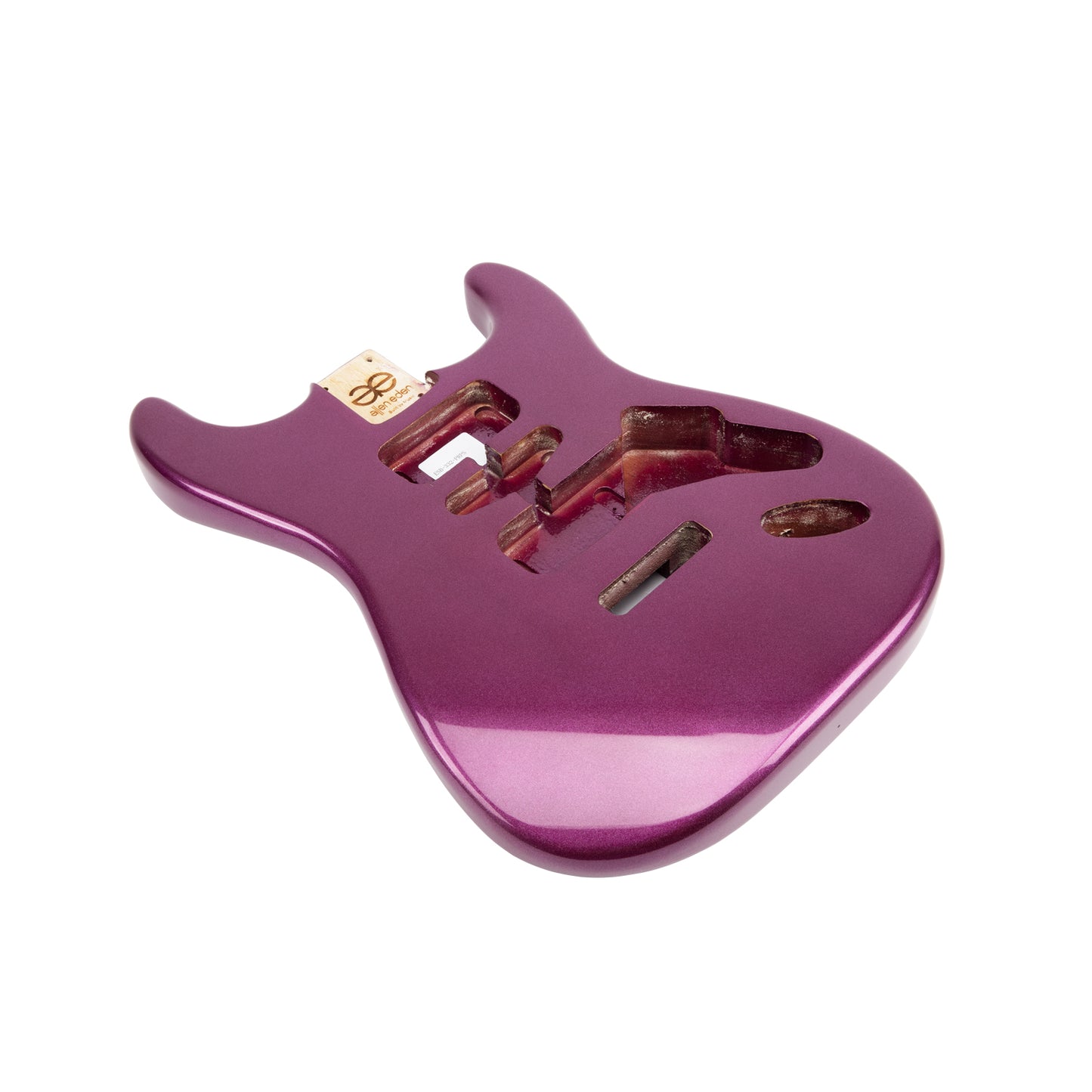 AE Guitars® S-Style Paulownia Replacement Guitar Body Purple Sparkle
