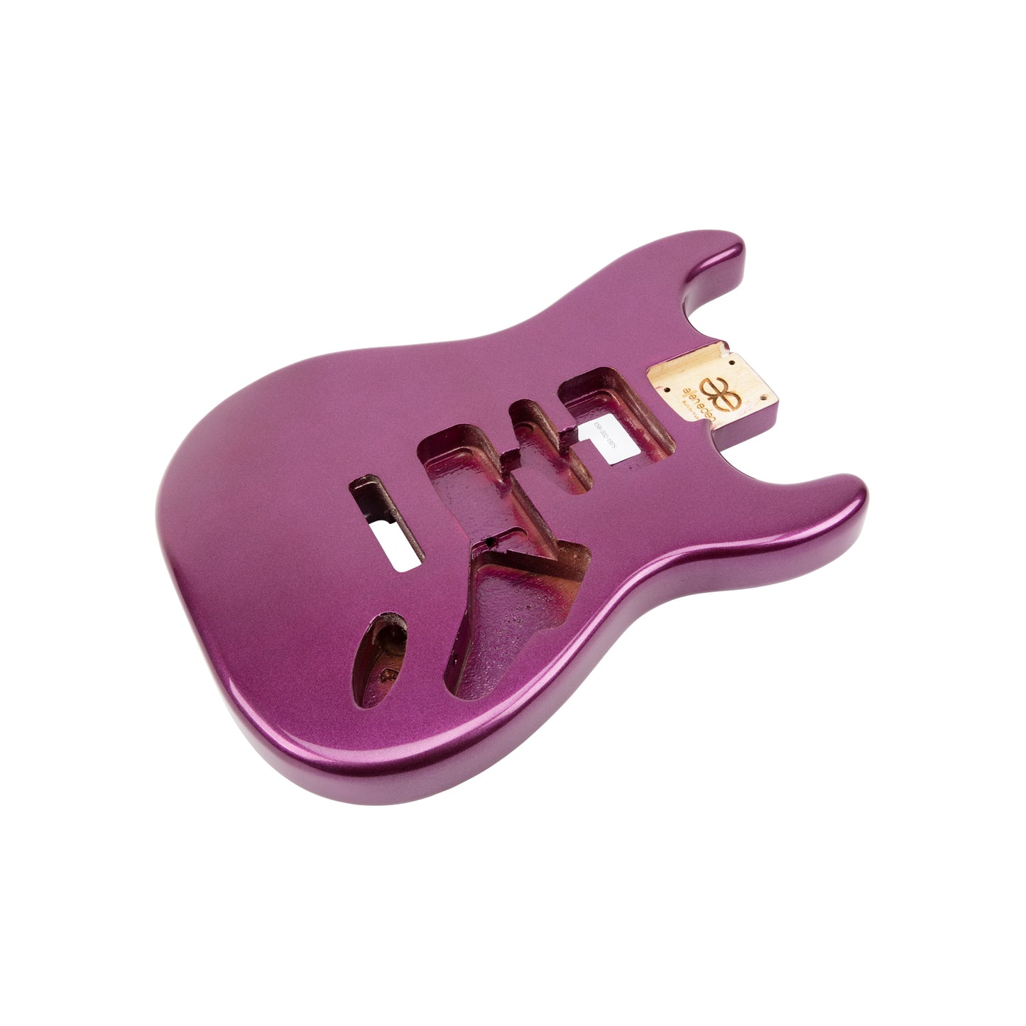 AE Guitars® S-Style Paulownia Replacement Guitar Body Purple Sparkle