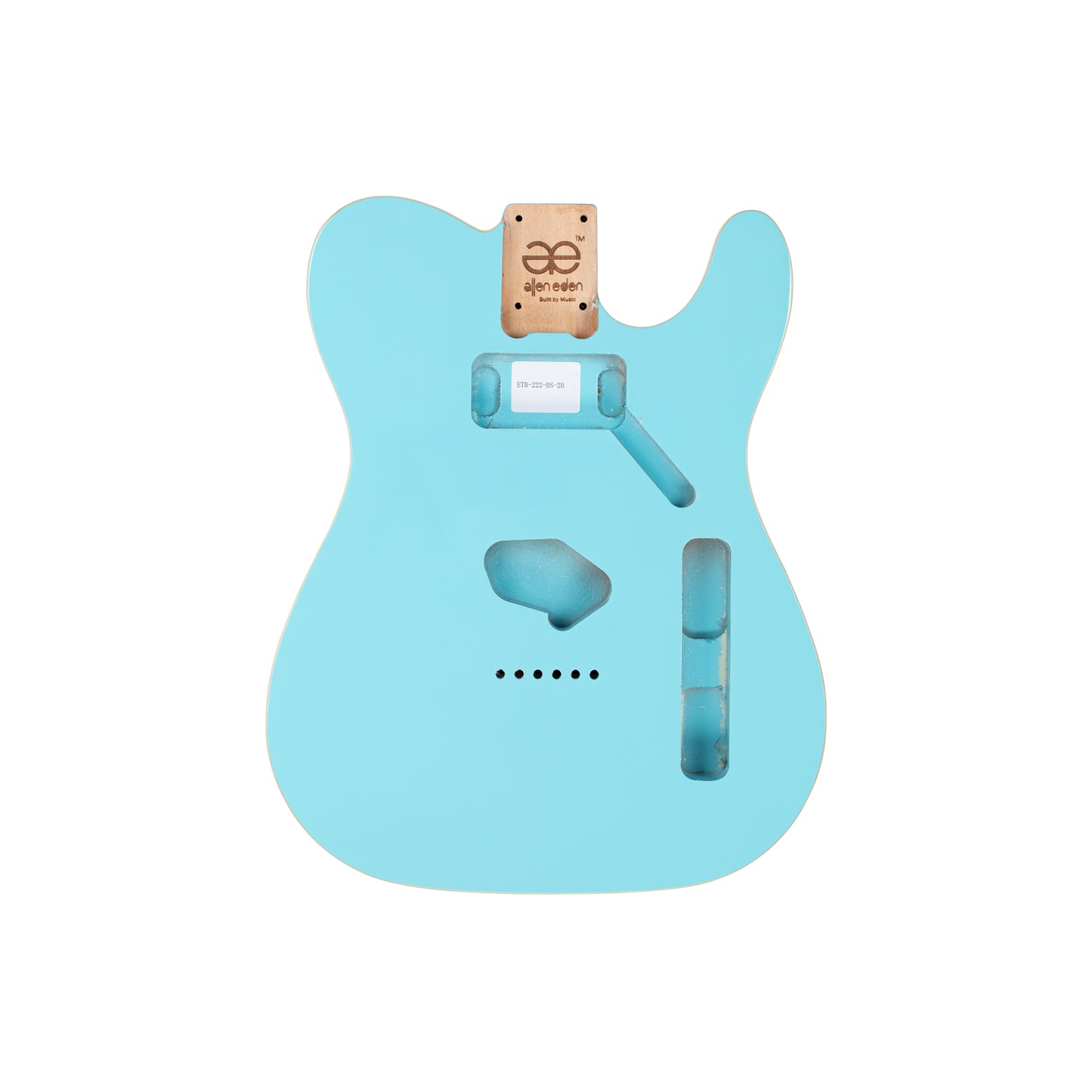 AE Guitars® T-Style Alder Replacement Guitar Body Sonic Blue with Binding