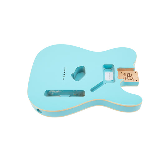 AE Guitars® T-Style Alder Replacement Guitar Body Sonic Blue with Binding